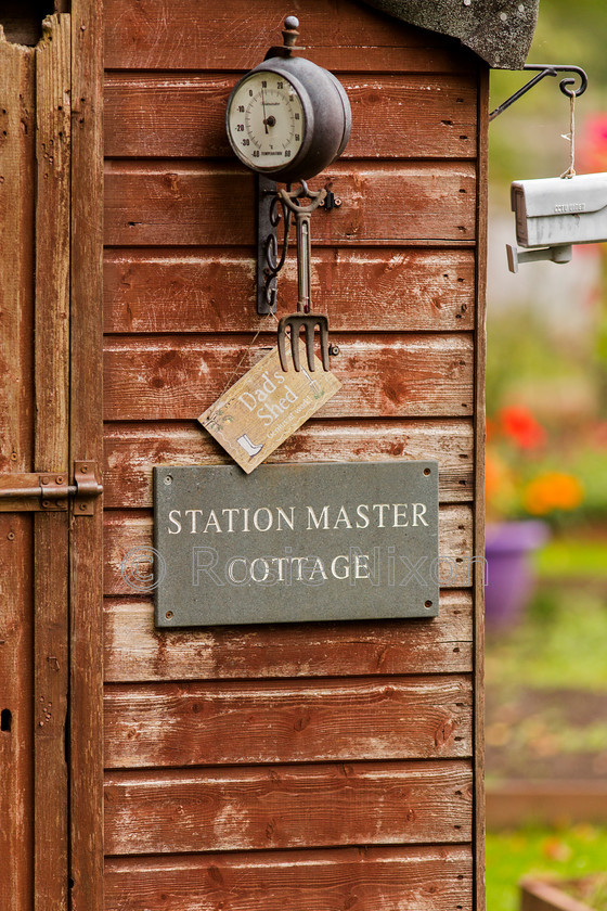 O5A9126 
 dad's shed 
 Keywords: allotments, autumn, garden photography, station master, shed, door, wooden, dad, shed, train, enthusiast, garden, outdoors